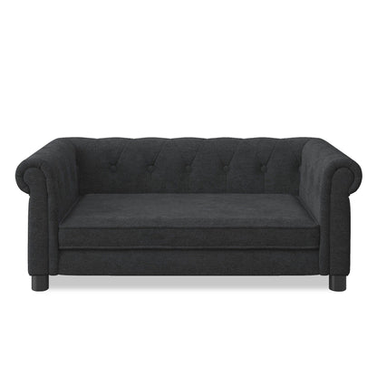 Modern Elegant Rectangle Pet Bed with Elevated Design - Multiple Colors