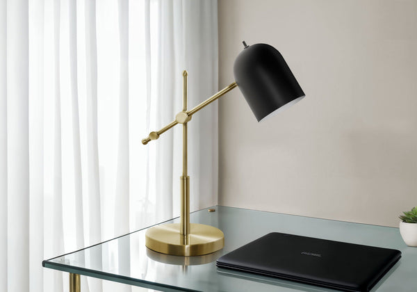 Contemporary Brass Metal Lamp – Gold