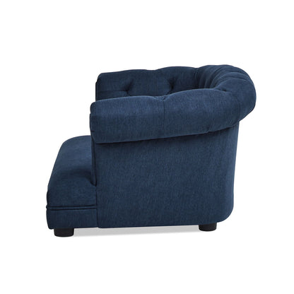 Chesterfield Dog Sofa Bed with High-Performance Upholstery - Medium