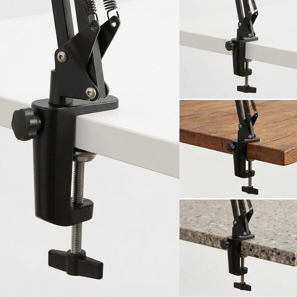 Overhead Phone Mount with Table Clamp – Stable Top-Down Phone Holder for Drawing, Tracing, Filming & Crafts – Adjustable Desk Clamp Stand for Creators