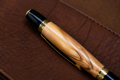 HARZO Handcrafted Bethlehem Olivewood Ballpoint Pen