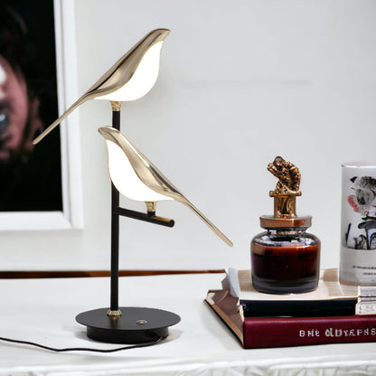 Modern Gold Bird LED Table Lamp