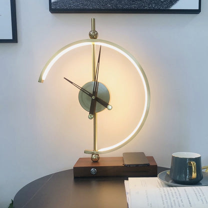 Nagoya Wireless Charging Desk Lamp with Clock