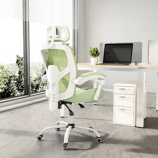 JHK High-Back Mesh Office Chair with Recline & Lumbar Pillow
