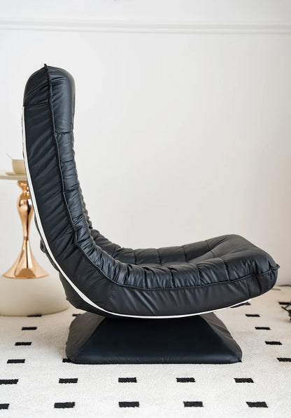 360° Swivel Floor Lounge Chair with Cushioned Seat