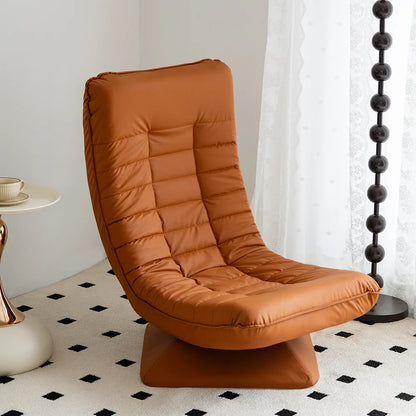 360° Swivel Floor Lounge Chair with Cushioned Seat
