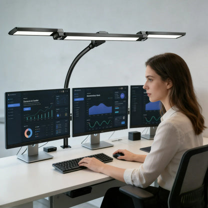 LED Clamp Desk Lamp- Remote Dimming