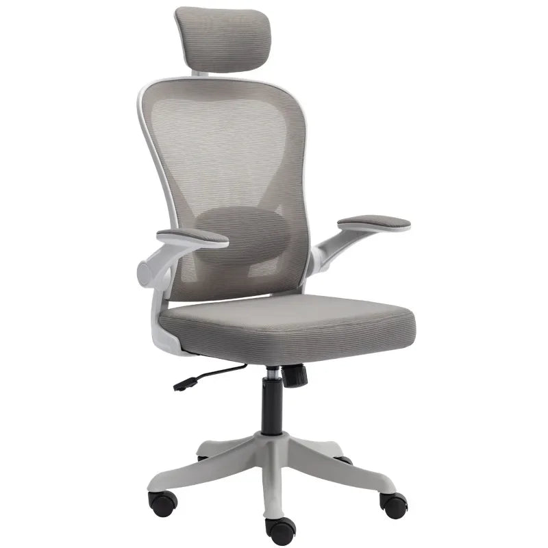High-Back Mesh Office Chair with Lumbar Support & Adjustable Height