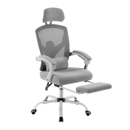 JHK High-Back Mesh Office Chair with Recline & Lumbar Pillow