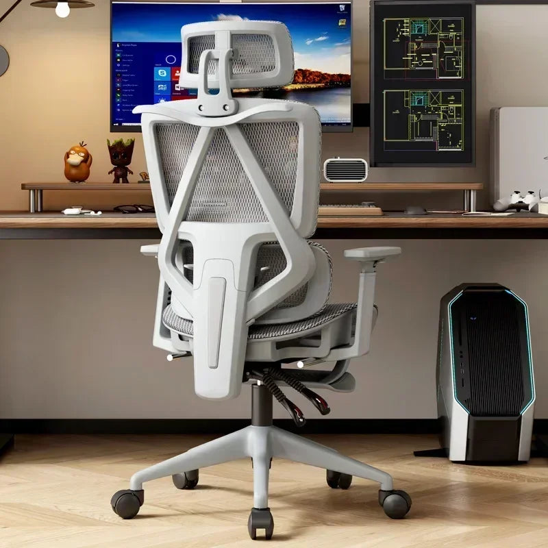 Ergonomic Office Chair with Adaptive Lumbar Support & Adjustable Headrest