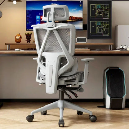Ergonomic Office Chair with Adaptive Lumbar Support & Adjustable Headrest