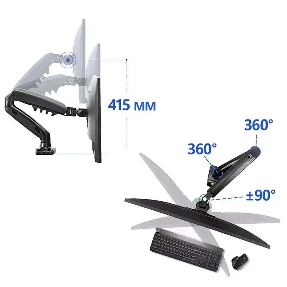 NB F80 Gas Spring Monitor Arm