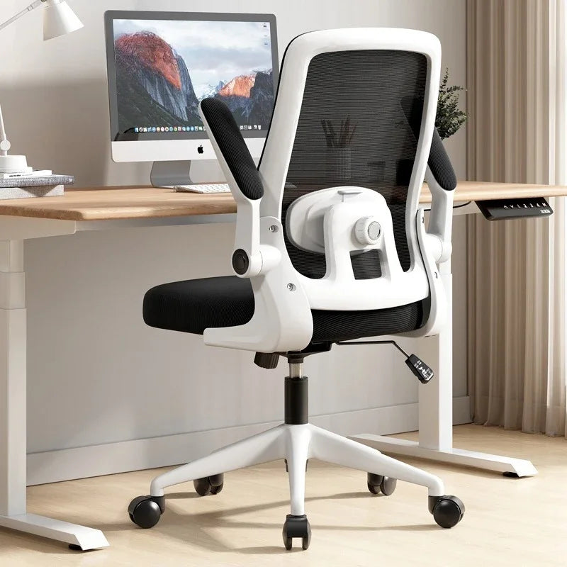 High-Back Mesh Office Chair with Lumbar Support & Adjustable Height
