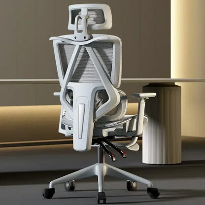 Ergonomic Office Chair with Adaptive Lumbar Support & Adjustable Headrest