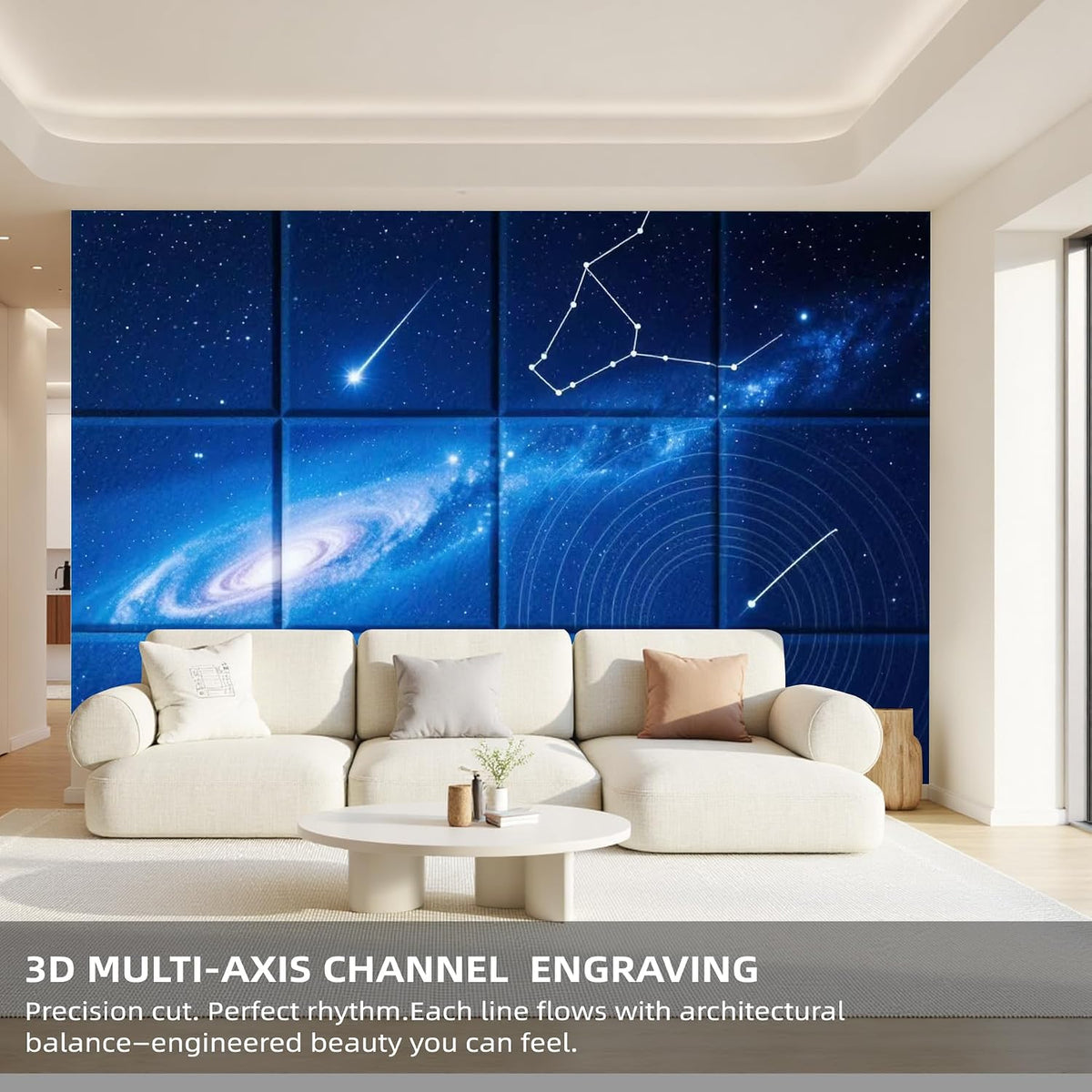 12 Pack Self-Adhesive Acoustic Wall Panels,48X36 In