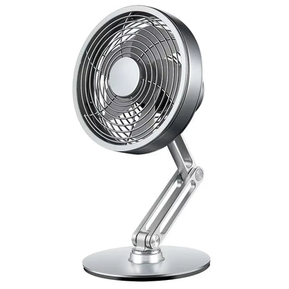 Metal USB Charging Mini Fan 360 Degree Rotation Folding Outdoor Desktop Creative Fan Aluminum Fan 3 Speed Adjustable Desk Fan