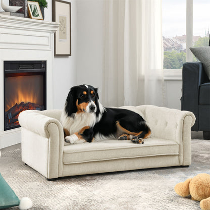 Modern Elegant Rectangle Pet Bed with Elevated Design - Multiple Colors