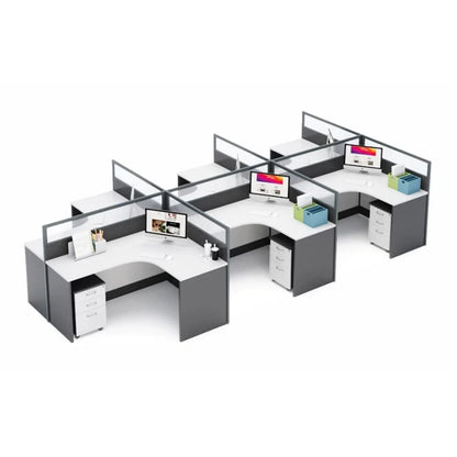 Averon · L-Shaped Cubicle Workstation