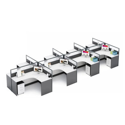 Averon · L-Shaped Cubicle Workstation