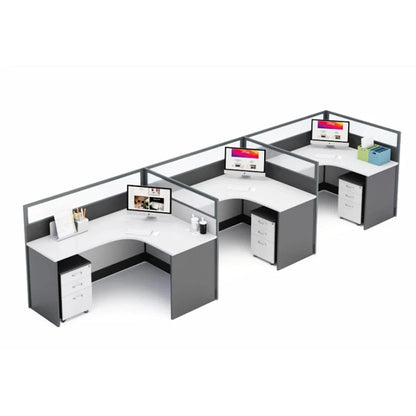 Averon · L-Shaped Cubicle Workstation