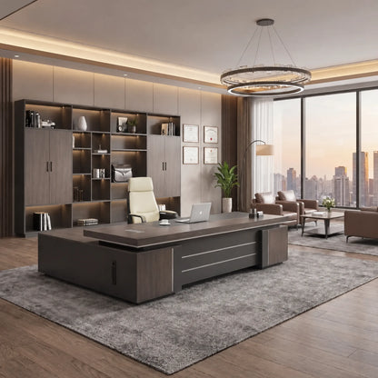 August · Modern Executive L-Shaped Desk