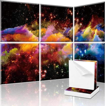 Decorative Acoustic Wall Panels 6 Pack, 72“X48” Art Sound Absorbing Panels, Soundproof Foam Panels for Bedroom, Home Theater, Studio, Office - Dazzling