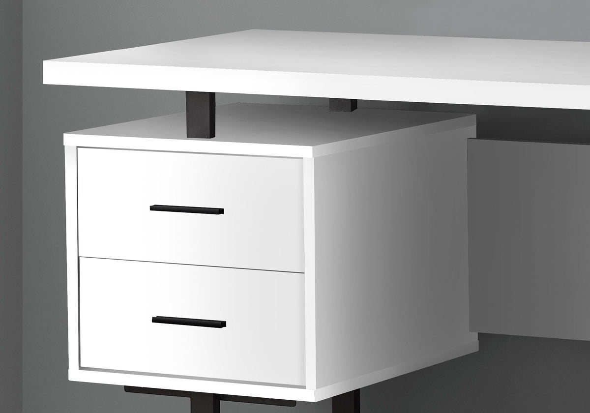 60" Computer Desk with Storage Drawers – Home Office Writing Desk