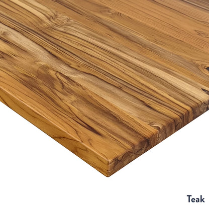 Dual Hardwood Sit Stand Desk - White Oak / 80 X 30 Inches / Matte Black