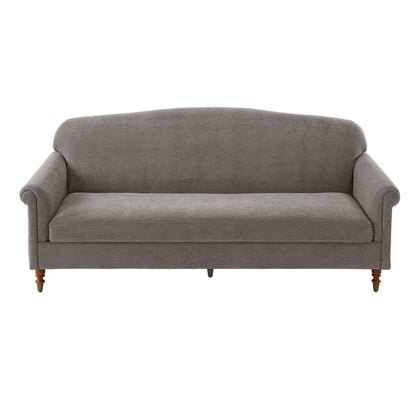 Loveseat Sofa with Rolled Arm  - Brown