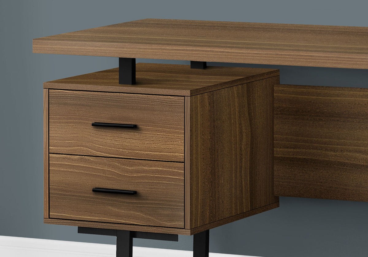 60" Computer Desk with Storage Drawers – Home Office Writing Desk