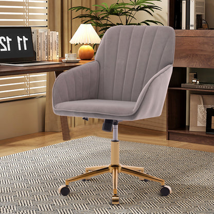Ergonomic Swivel Office Chair with Memory Foam Seat - Multiple Colors