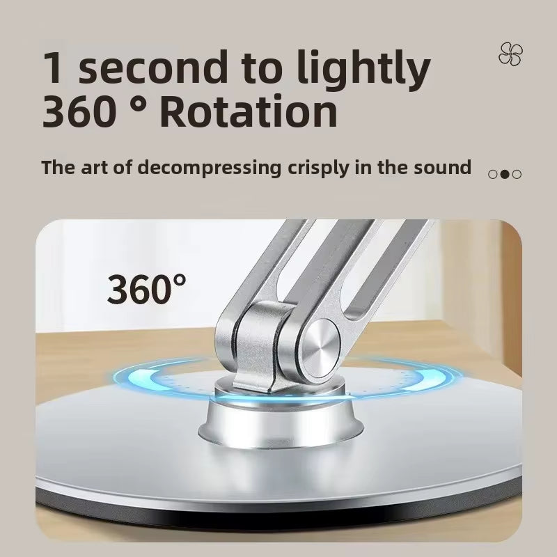 Metal USB Charging Mini Fan 360 Degree Rotation Folding Outdoor Desktop Creative Fan Aluminum Fan 3 Speed Adjustable Desk Fan
