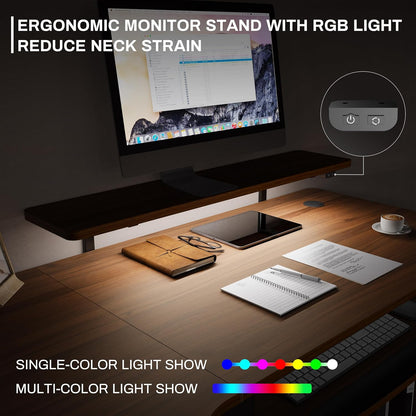 Standing Desk Electric Adjustable Height (61"X43") Computer Desk with Keyboard Tray Sit Stand Desk L Shaped Desk for Work/Home Office,Dual Motor,Memory Presets,2 Usb/Rgb,Walnut/Right