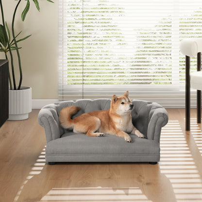 Chesterfield Dog Sofa Bed with High-Performance Upholstery - Medium