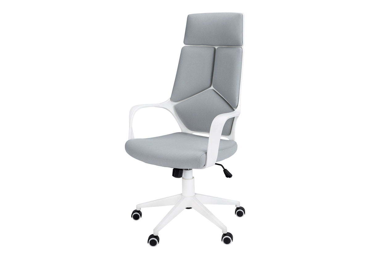 Ergonomic Swivel Office Chair with Adjustable Height & Armrests – Black or Gray