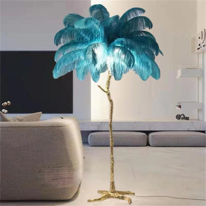 Decorative Resin Feather Floor Lamp