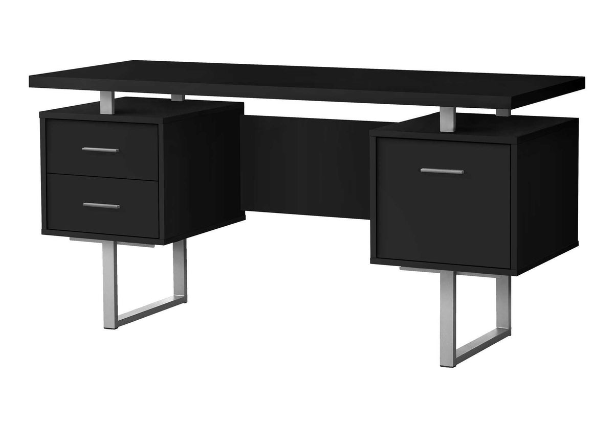 60" Computer Desk with Storage Drawers – Home Office Writing Desk
