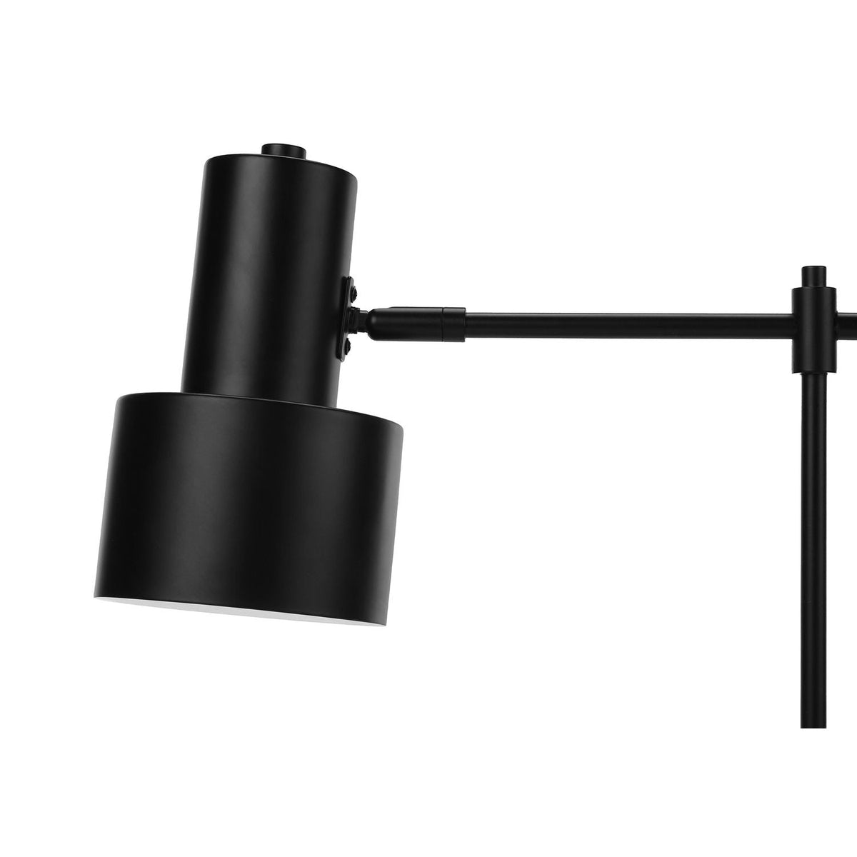 Modern Table Lamp with USB Port – Black