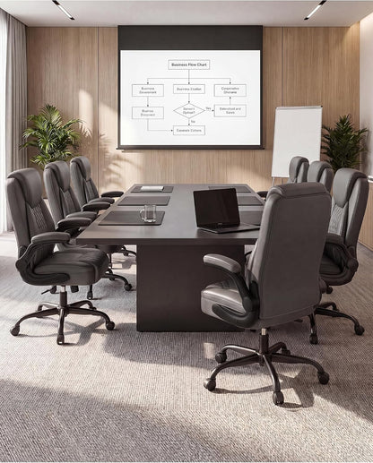 Mid-Back Office Chair, Ergonomic PU Desk Chair with Flip up Arms, Small Computer Gaming with Comfy Lumbar Support,Rocking Function,Sturdy Metal Base, Grey
