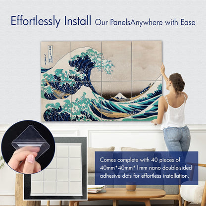 ® Masterpiece Acoustic Art Panels, 8-Pack 12"×16" Sound Absorbing Panels, Decorative Acoustic Wall Art, Noise and Echo Cancelling for Home Studio/Office, Nano Tape Included