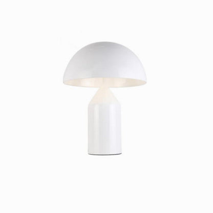 Modern Mushroom Table Lamp with Semi-Circular Metal Shade