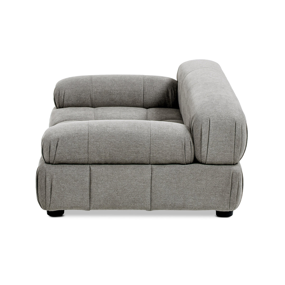 Uptown Gray Modern Pet Bed with Bolstered Arms - Small to Medium