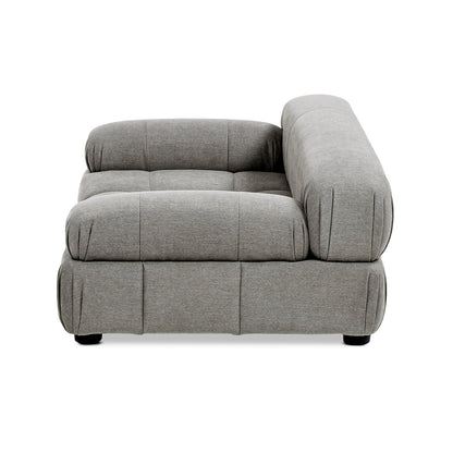 Uptown Gray Modern Pet Bed with Bolstered Arms - Small to Medium