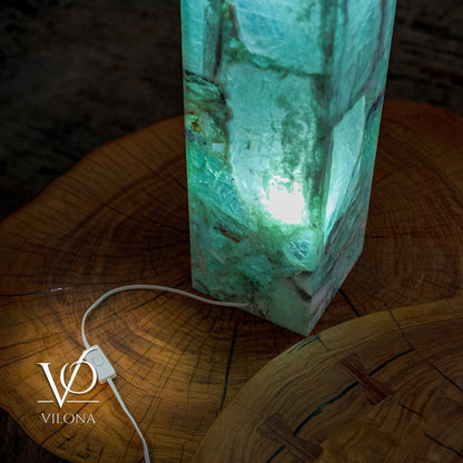 Fluorite Floor Lamp - Medium - 43.5"H x 8"W - Square - #6