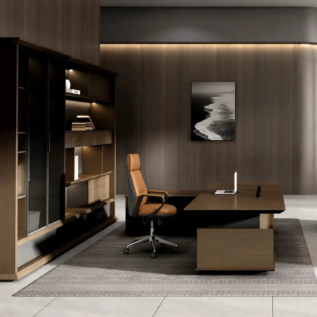 Hiley · Modern L-Shaped Executive Desk