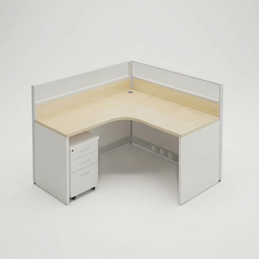 Solven · L-Shaped Cubicle Workstation
