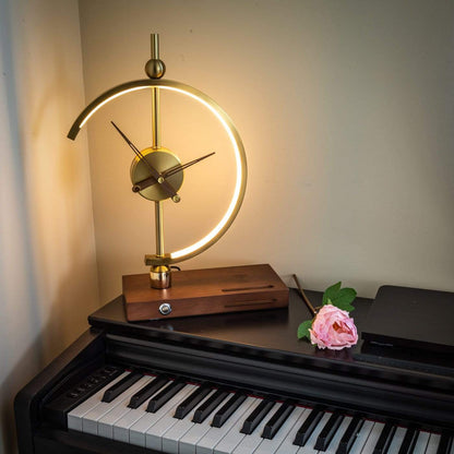 Nagoya Wireless Charging Desk Lamp with Clock