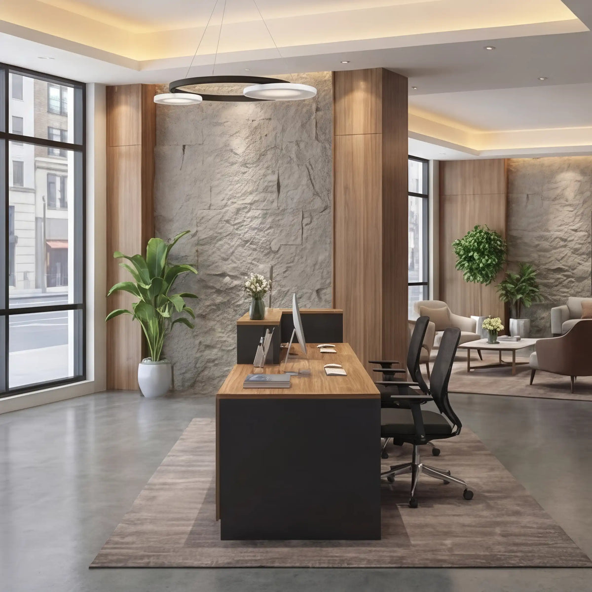 Ryvion · Front Lobby Desk