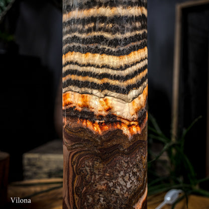 Tangerine Sierra Onyx Lamp (Table Lamp #5)