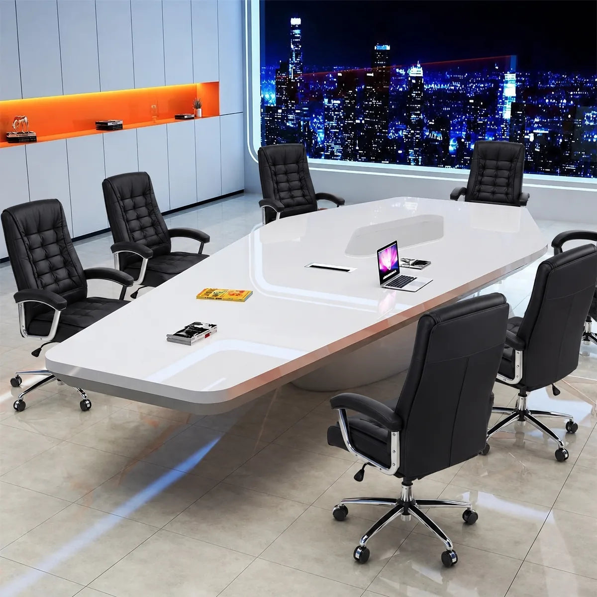 Vertix · Conference Room Table, Tapered Hexagon